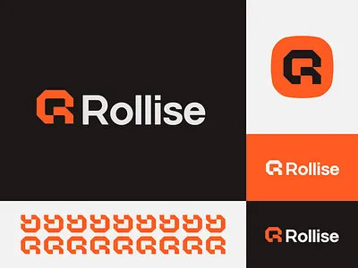 Rollise logo design mark branding logo logo design logotype r logo