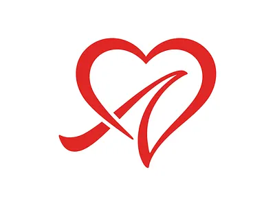 Script Letter A Heart Logo Medical Branding for sale branding cardiology cardiovascular clinic dating for sale heart kind leetr a logo medical ready made romance script site supplement sympathy vitamin