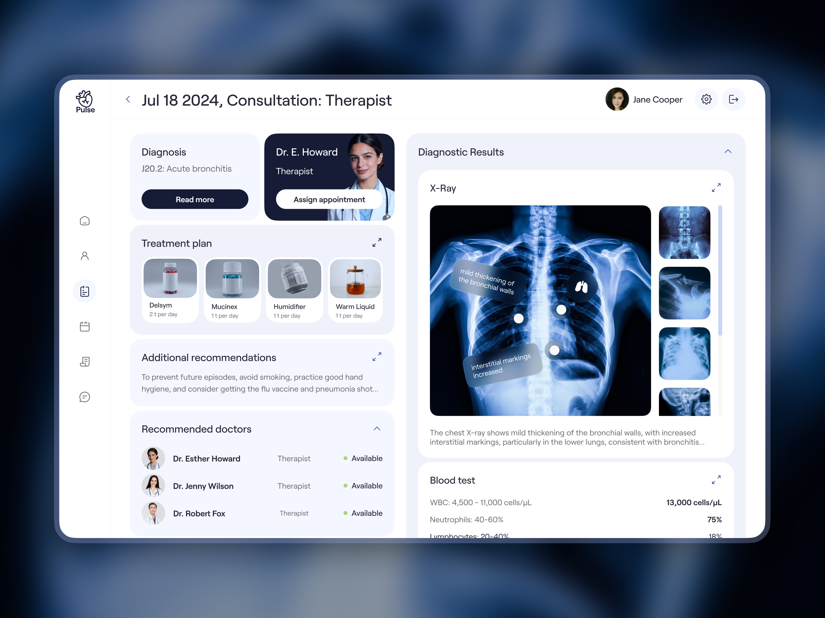 🏥 Product design for Medical Analytics Platform | Hyperactive analytics care chart concept dashboard design diagnosis health healthcare hyperactive medical app medicine product design recommendation saas ui ux wellness