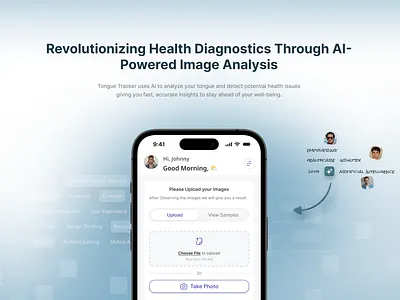 AI Health Diagnostics Mobile App UI Design ai diagnostics ai health app ai powered app app ui design digital health health app design health dashboard health monitoring app health tech healthcare mobile app healthcare ui design ios app design medical app ui medical mobile app mobile app design mobile health app patient app design preventive healthcare ui ux design wellness app design