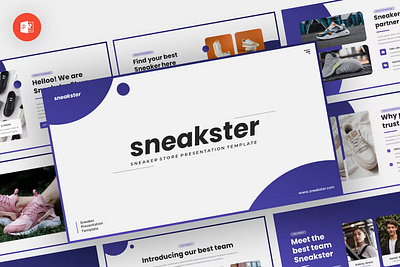 Sneakster - Sneaker Powerpoint Template annual business clean corporate download google slides keynote pitch pitch deck powerpoint powerpoint template pptx presentation presentation template project report slidemaster slides template web