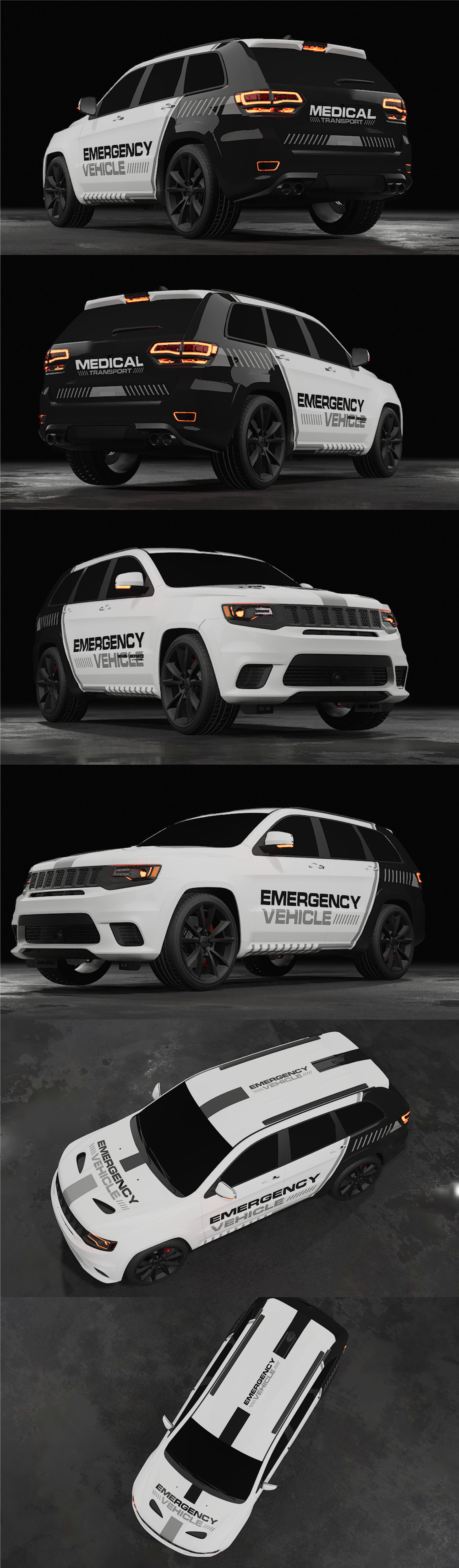 EMERGENCY VEHICLE I Van Wrap animation branding car wrap creative wrap graphic design innovative wrap vehicles wrap wrap