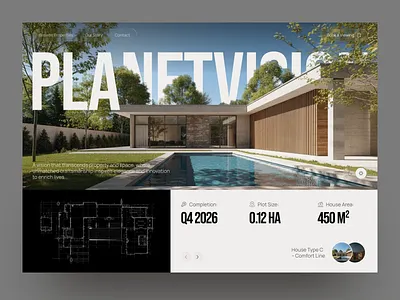 Real Estate Website — Property Showcase Page architecture website landing page luxury real estate modern architecture product design property listing property page property showcase property website real estate real estate ui real estate website ui ux web design web ui website design