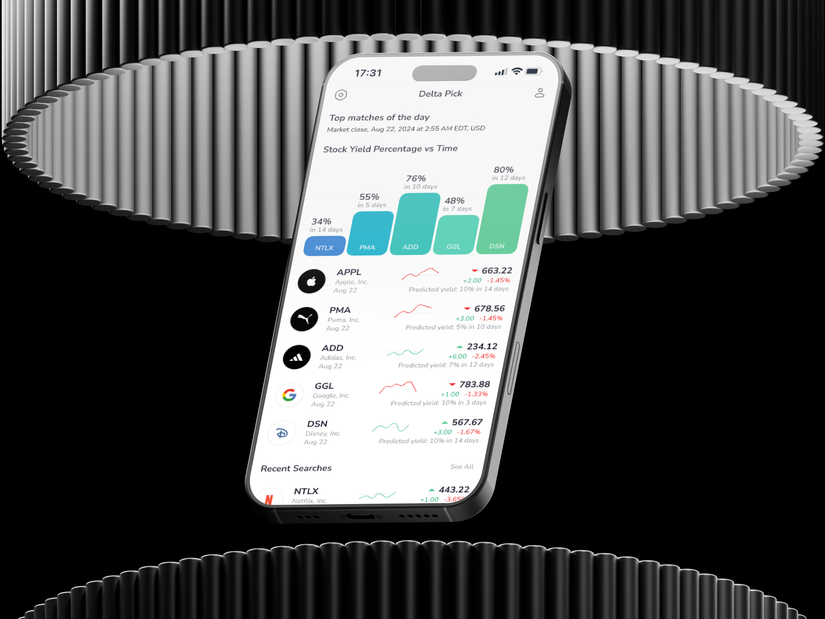Fintech Stock Trading Mobile App UI UX android app app concept app design asset management cross platform dashboard digital product figma finance fintech interaction design ios app market analytics mobile app mobile design portfolio tracker product design stock trading ui ux