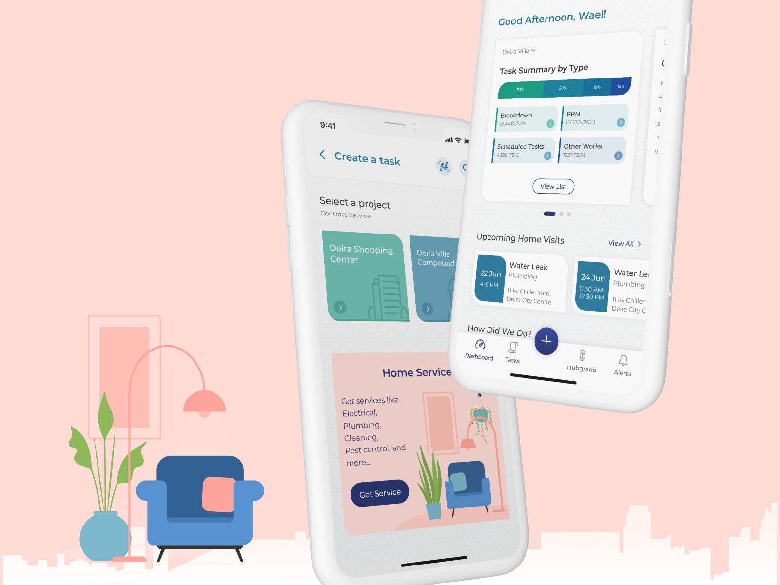 Example of Facility management app