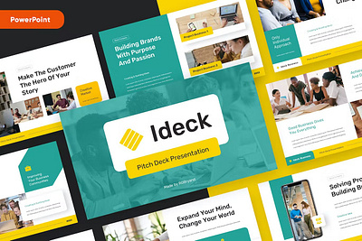 IDECK - Pitch Deck Powerpoint annual business clean corporate download google slides keynote pitch pitch deck powerpoint powerpoint template pptx presentation presentation template project report slidemaster slides template web