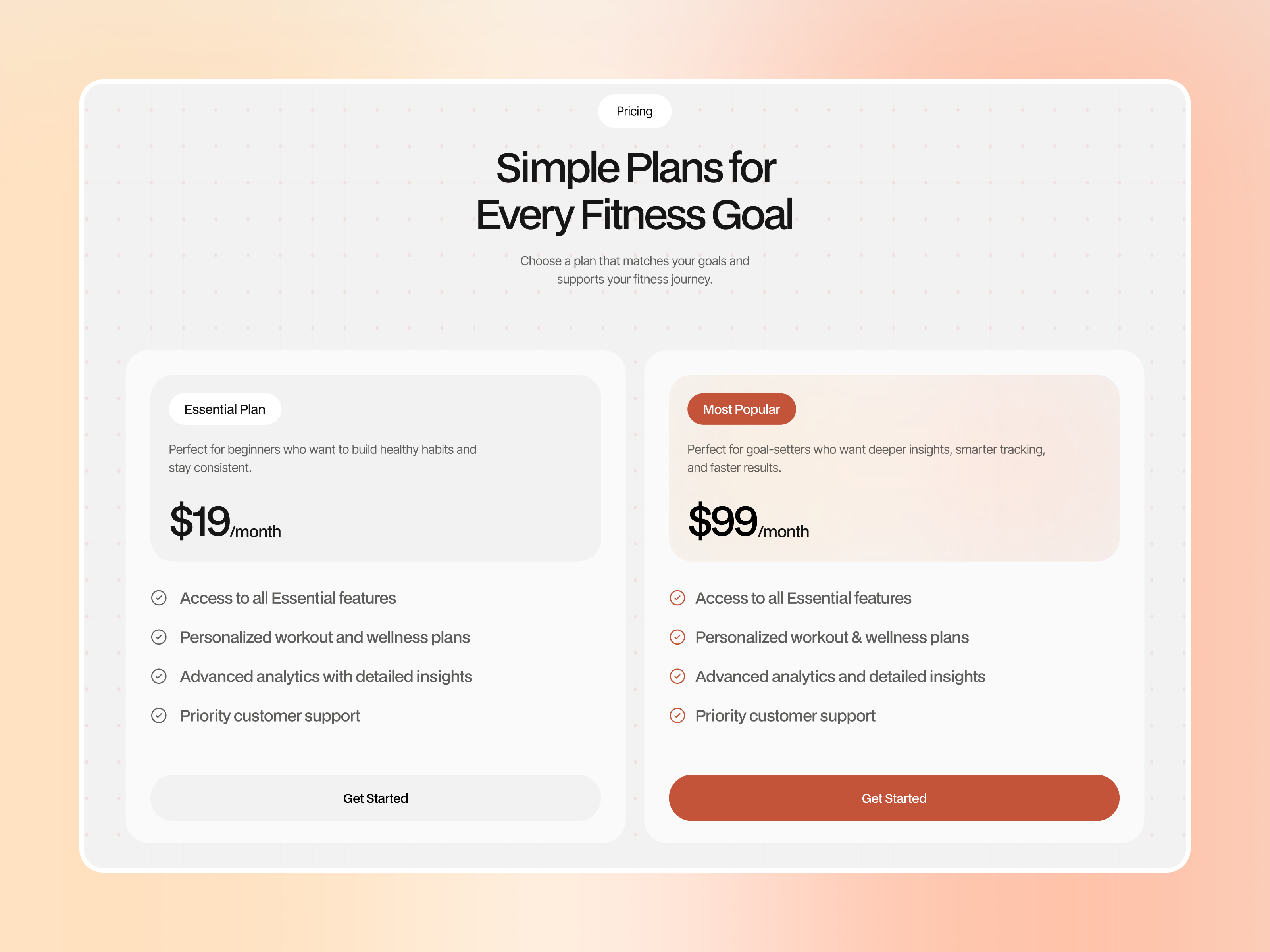 Example of Mobile App Landing Page UI UX Design