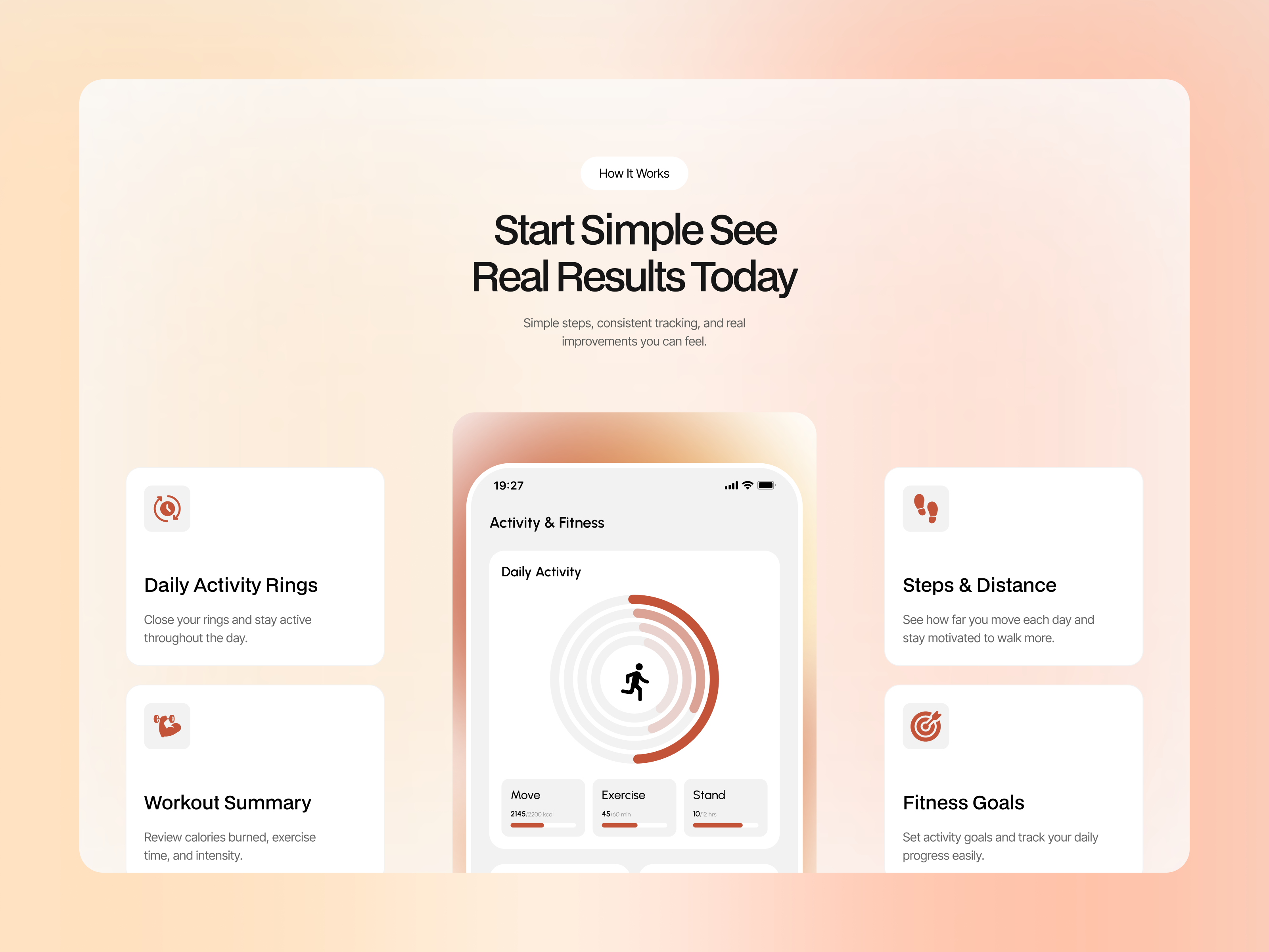 Example of Mobile App Landing Page UI UX Design