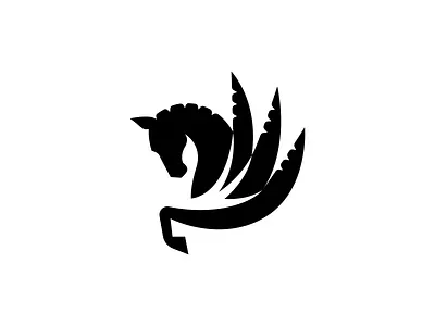 Horse abstract mark animal logo black and white logo branding dressage elegant equine feather horse icon iconic symbol logo logo designer mark palm premium identity symbol timeless branding tree tropical