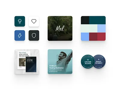 Makepeace — Brand System & Visual Assets | Masterly branddesign branding brandingsystem colorpalette design graphic design icondesign illustration infobusiness infoproduct logo mobile design productdesign ui uiux ux vector visualidentity wellness