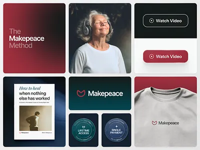 Makepeace — Brand Collateral & Product Design | Masterly brandidentity branding design figma graphic design illustration infobusiness infoproduct landingpage logo merchandisedesign mobile design personalbranding productdesign ui uiux ux vector visualidentity wellness