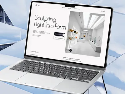 Shape Studio — Contemporary Glass Sculpture branding design illustration logo ui ux web website