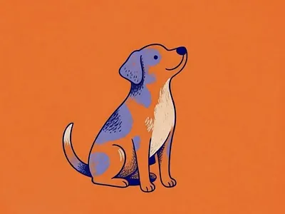 Dog character illustration