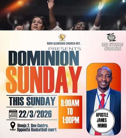 DOMINION SUNDAY POSTER