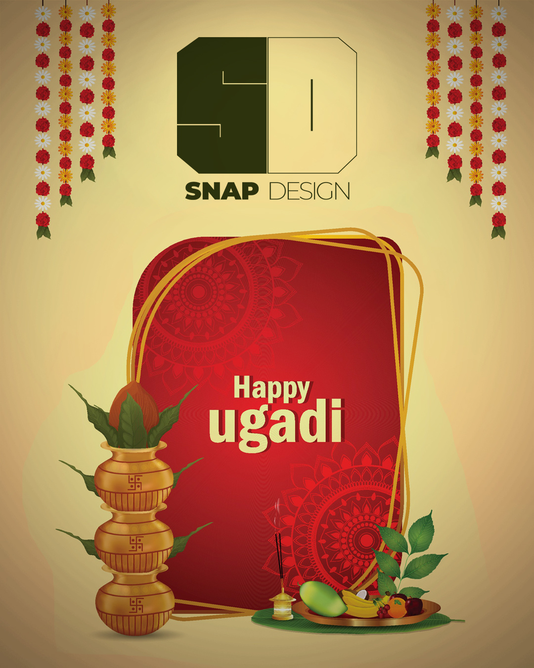 Ugadi Festive Poster Design 🥭 branding festive branding graphic design illustration indian culture poster design ugadi2026