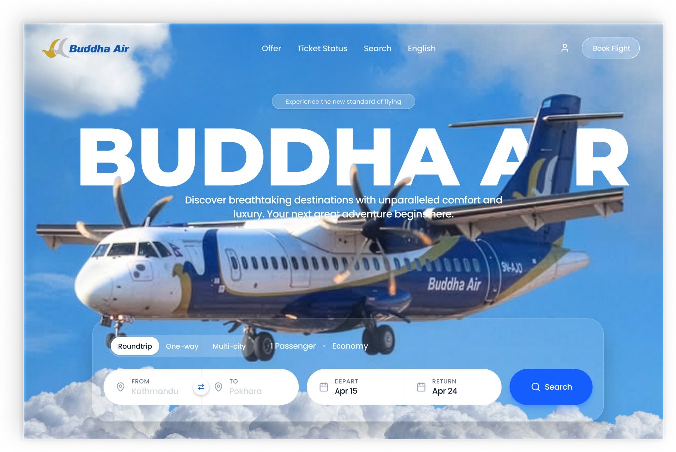 Aviation Landing Page