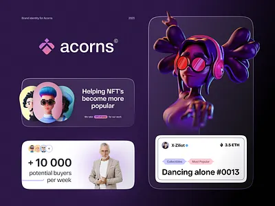 Acorns - modern logo, logo design, logotype abstract logo brand sign clean logo colorful logo icon logo logo designer logo inspiration logo mark logodesign logomark logos logotype minimalist logo minimalisticlogo modern logo simple logo symbol vector