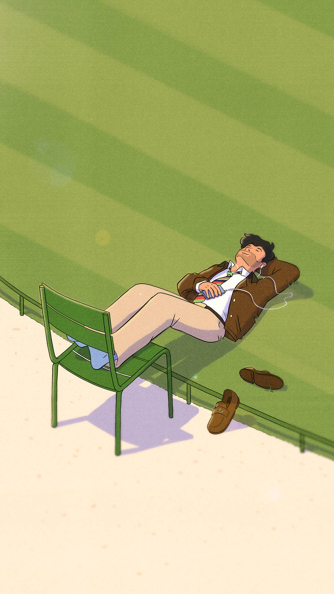 Paris garden colour design drawing fashion illustration paris style