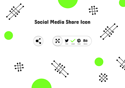 Social Media Share Icon/Button branding dailyui design graphic design illustration logo share social media typography ui ux vector