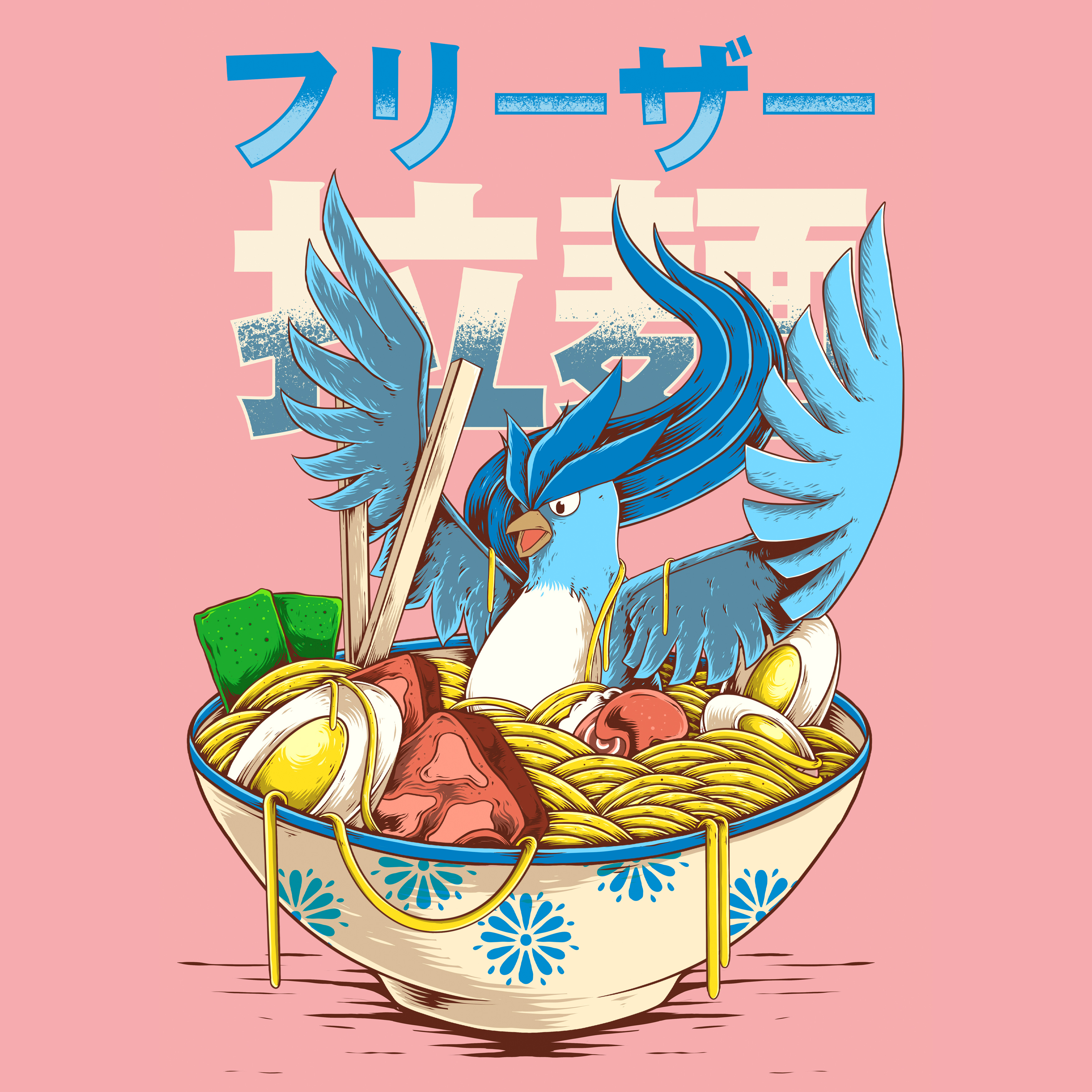 Articuno Pokemon Ramen artwork branding cover cover art cover design design graphic design illustration logo pokemon ui vector