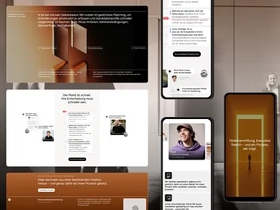 B2B HR & Executive Search, Recruitment Agency — Web Design b2b branding design figma hrtech recruitment ui web webdesign website