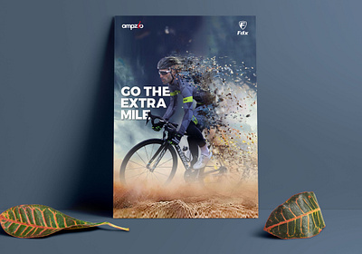 Poster Design for FDX_Go The Extra Mile branding graphic design illustration typography