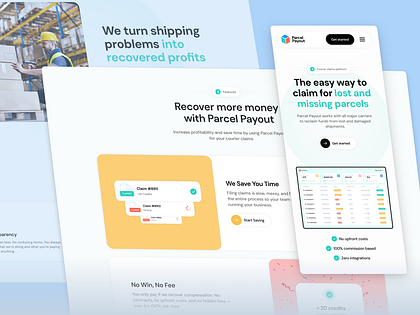 Parcel Payout | FinTech Logistics Recovery UI