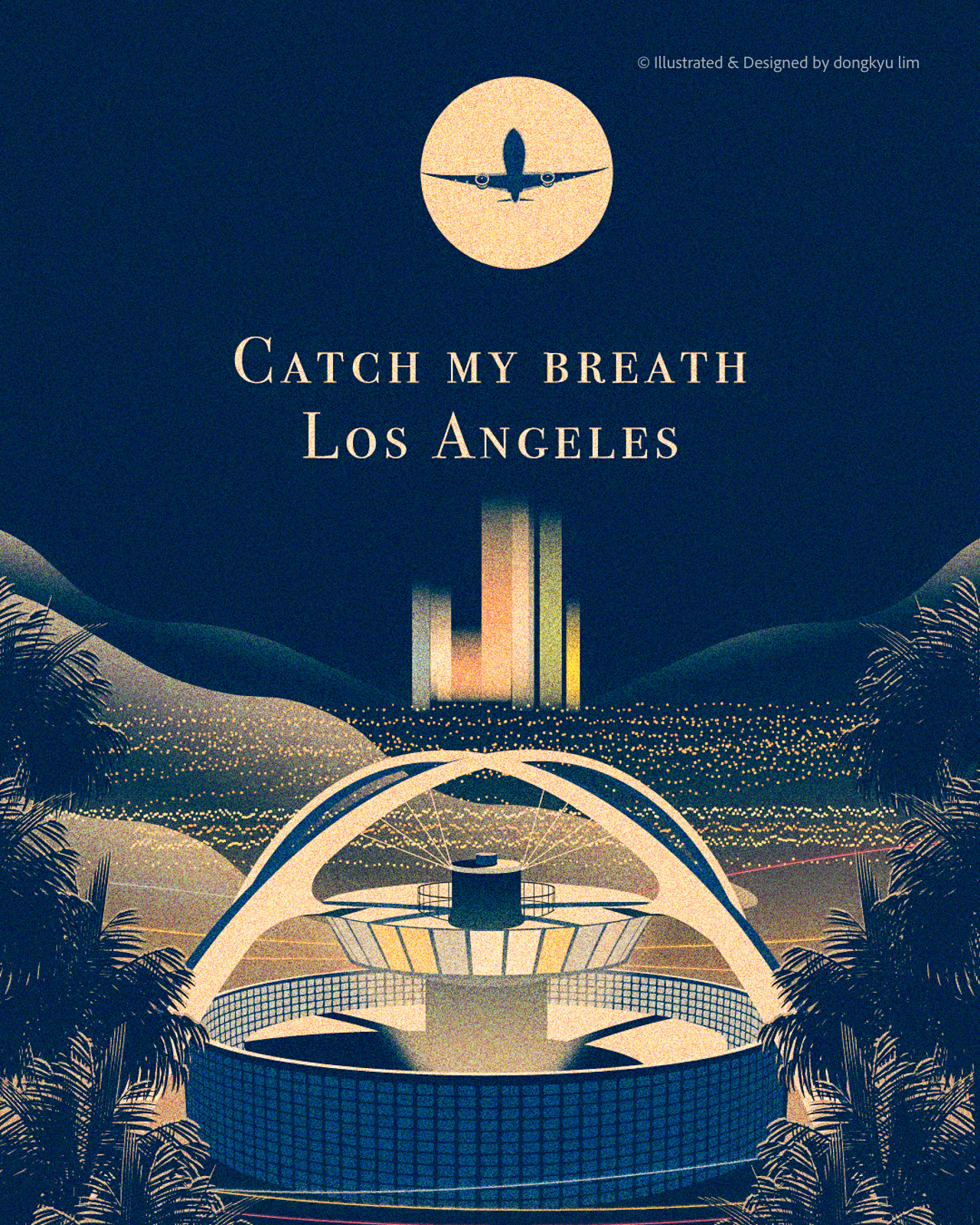 Los Angeles 2026 california city of angel illustration lax los angeles poster travel vacation vintage west side