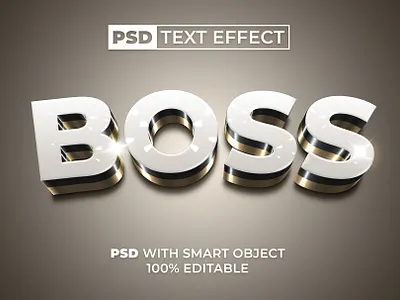 PSD 3D Gold Text Effect Curved Style 3d bold design editable effect font glow gold gradient letter lettering logo luxury metal modern silver text type typeface typography