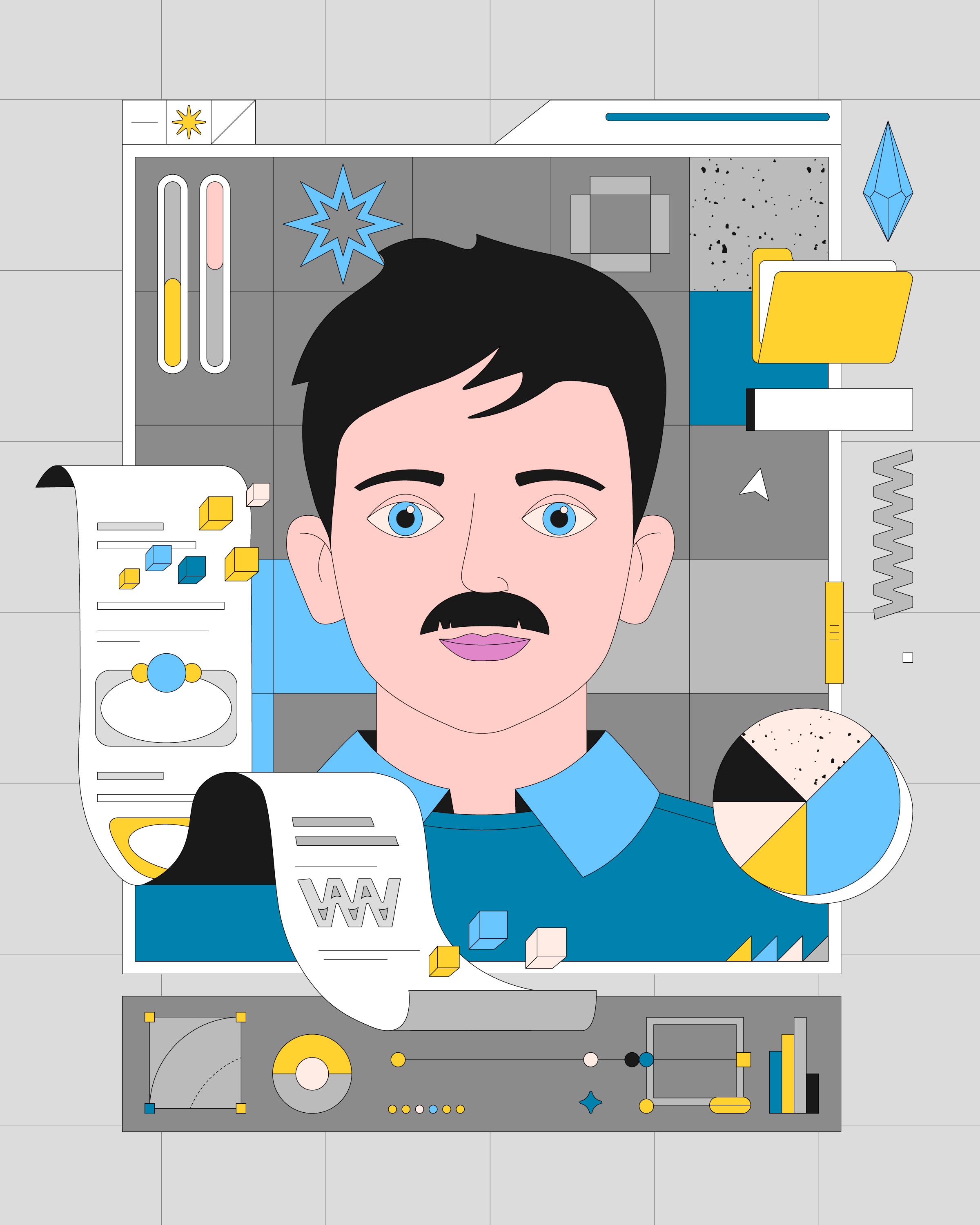 Tech Avatar brand branding company company branding cyber cyber security design illustration tech tech avatar tech company technology vector vector art