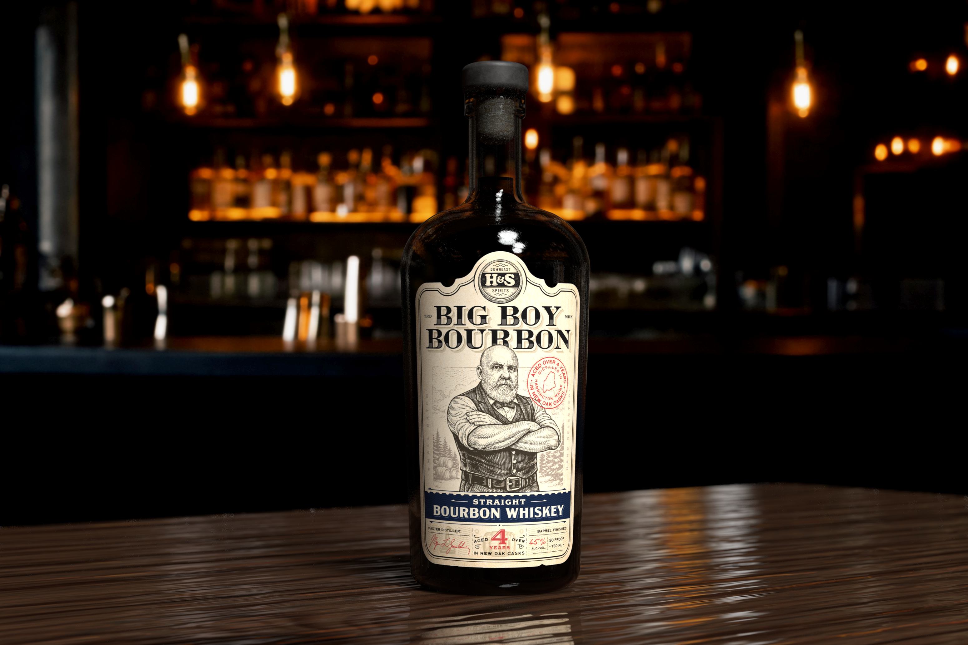 Big Boy Bourbon Straight Bourbon Whiskey artisan bourbon bourbon label branding distillery distillery label gin graphic design hand drawn illustration label design logo logo design spirits straight bourbon vintage vintage label vodka whiskey whiskey label