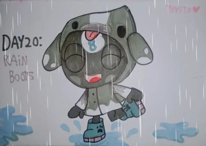 Marchrain day 20: rain boots