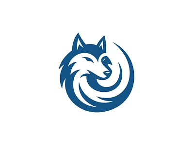 Wolf Head Logo animal club esports graphic design illustration logo design mascot power sport strength strong team vector logo wolf face wolf head wolf logo