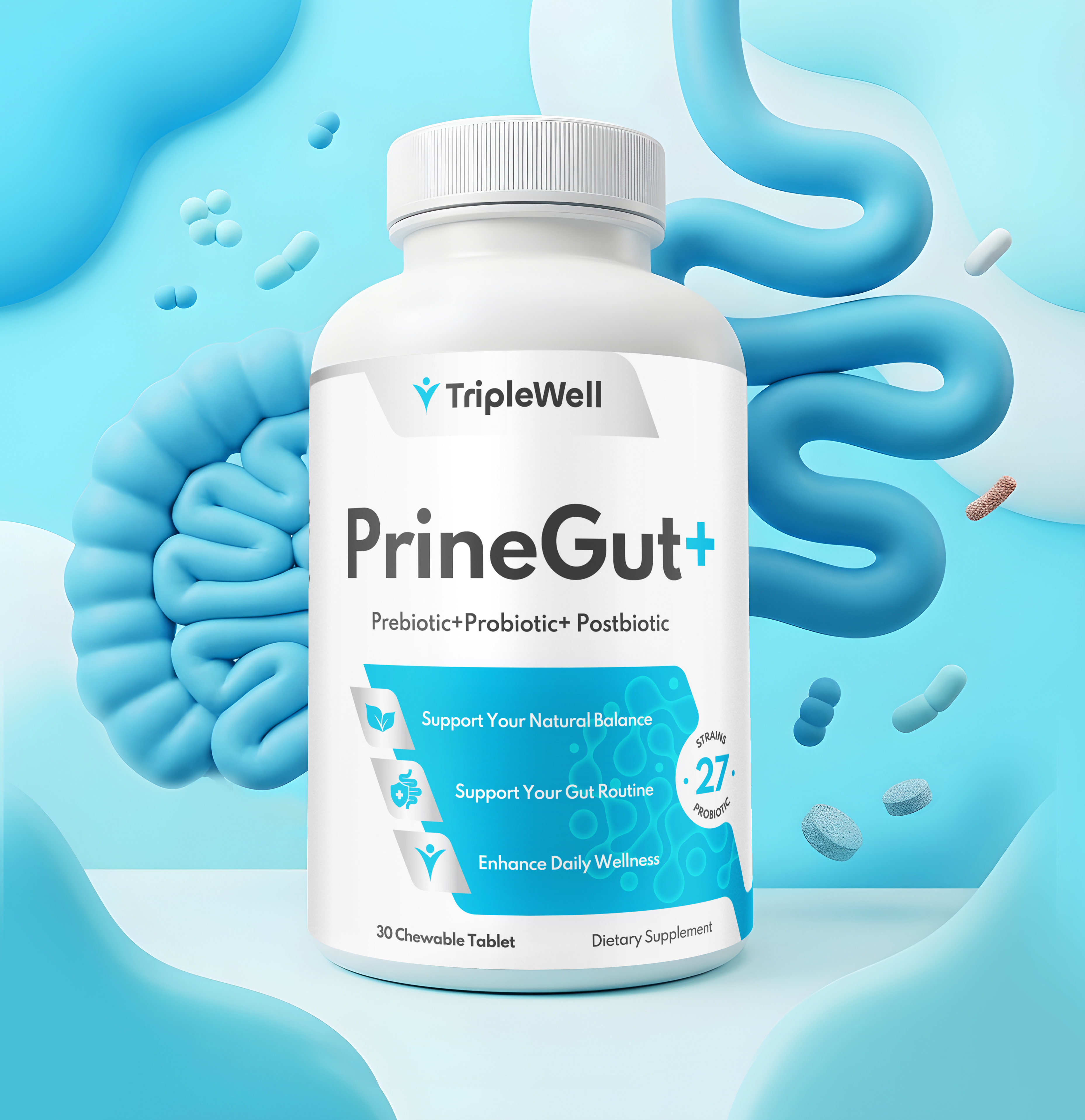 PrineGut+ ✦ Branding, Packaging, 3D branding graphic design label label design logo logotype packaging packaging design supplement supplement branding supplement label supplement packaging ui vitamin packaging vitamins