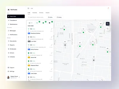 Transportation Management Software - SaaS Design dashboard dashboarddesign dashboardui dgprostudio fleetmanagement jahidjaykar logistics productdesign saas tms ui design uiux uxdesign webapp