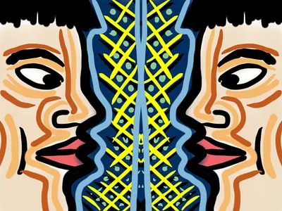 Face to Face design graphic design illustration