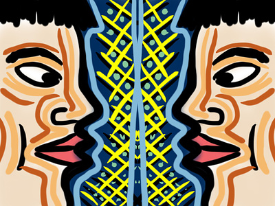 Face to Face design graphic design illustration