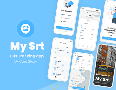 Bus App Case study app design graphic design typography ui ux vector