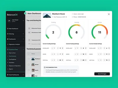 Asset Intelligence Dashboard for B2B Smart Buildings analytics assets b2b charts controls dashboard data energy faults heatmap infrastructure interface iot monitoring platform proptech saas systems ui ux