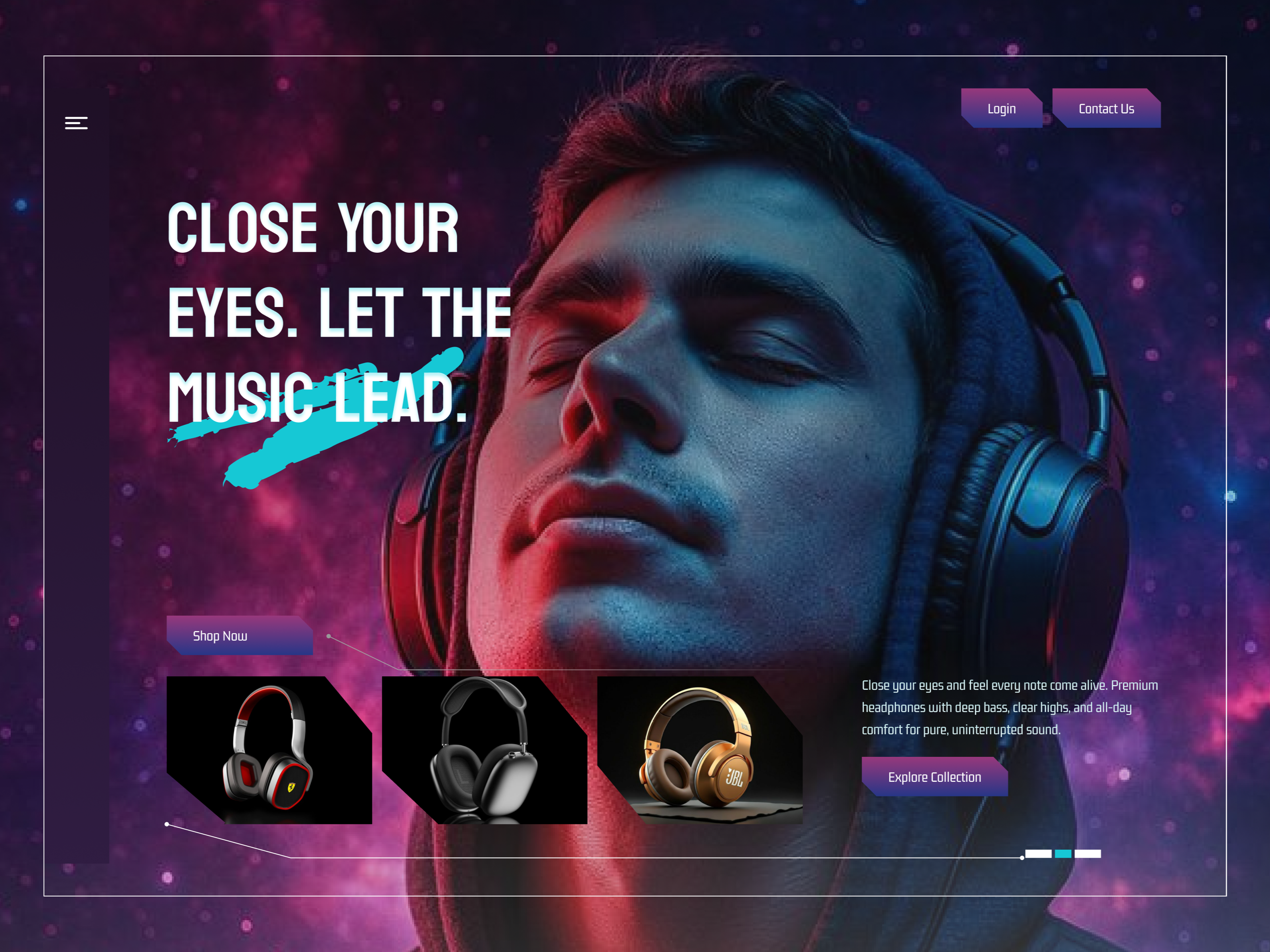 Echo Premium UI-Landing page Concept