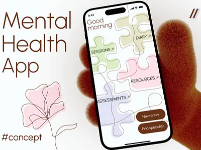 Mental Health App Mobile iOS App design ai ai app android app app design app interface assistant chatbot dashboard dashboard design design health app ios mental health app mobile mobile app portfolio tracking app ui ux