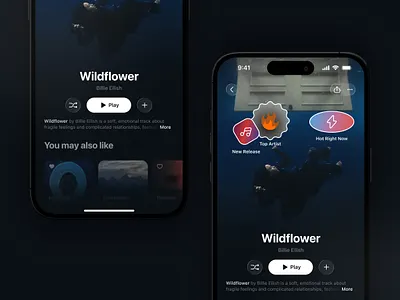 AI Digital music service ai ai playlist app design apple music dark mode ios itunes mobile app music music app music player playlist saas soundcloud spotify startup stats streaming streamline