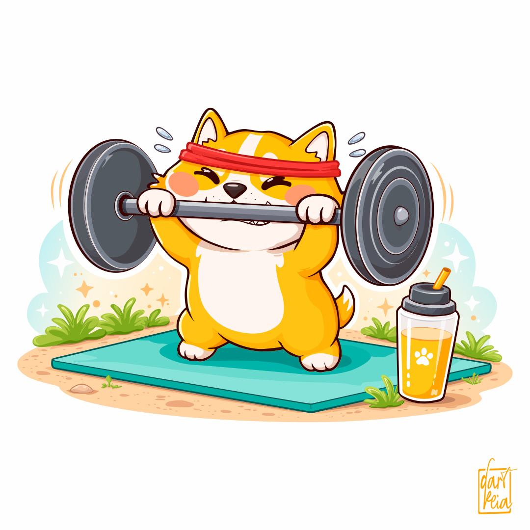 Gym Pup Chronicles adobeillustrator cartoon characterdesign corgi corgidog digitalart digitalartist digitalillustration funny funnymoment graphic design gym illustration kawaii vectorart vectorartist vectorillustration