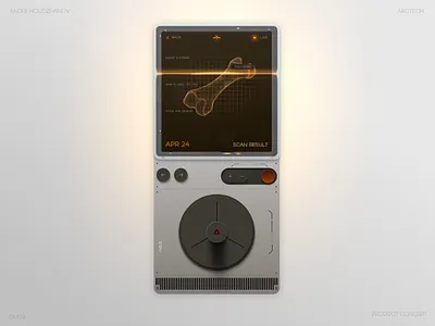 3D Scanner App — UI Exploration 3d clean concept device glow modern scan ui white