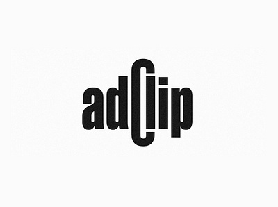 Logo Design - Adclip branding branding design clever logo logo logo design logo designer rebrand smart logo start up type design typography