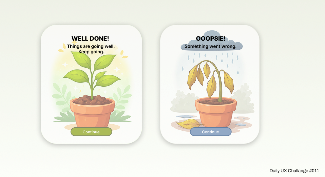 Daily UX Challenge #011 - Flash Message