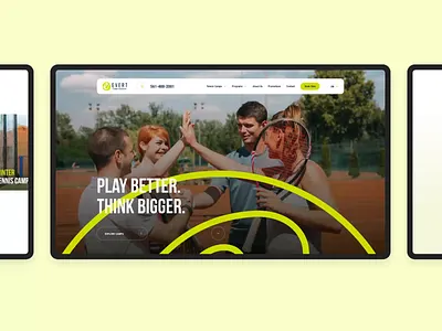 Tennis Academy - Web Design academy fresh sport tennis ui ux