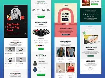 Seasonal email template design black friday email template email design email template email template design email templates