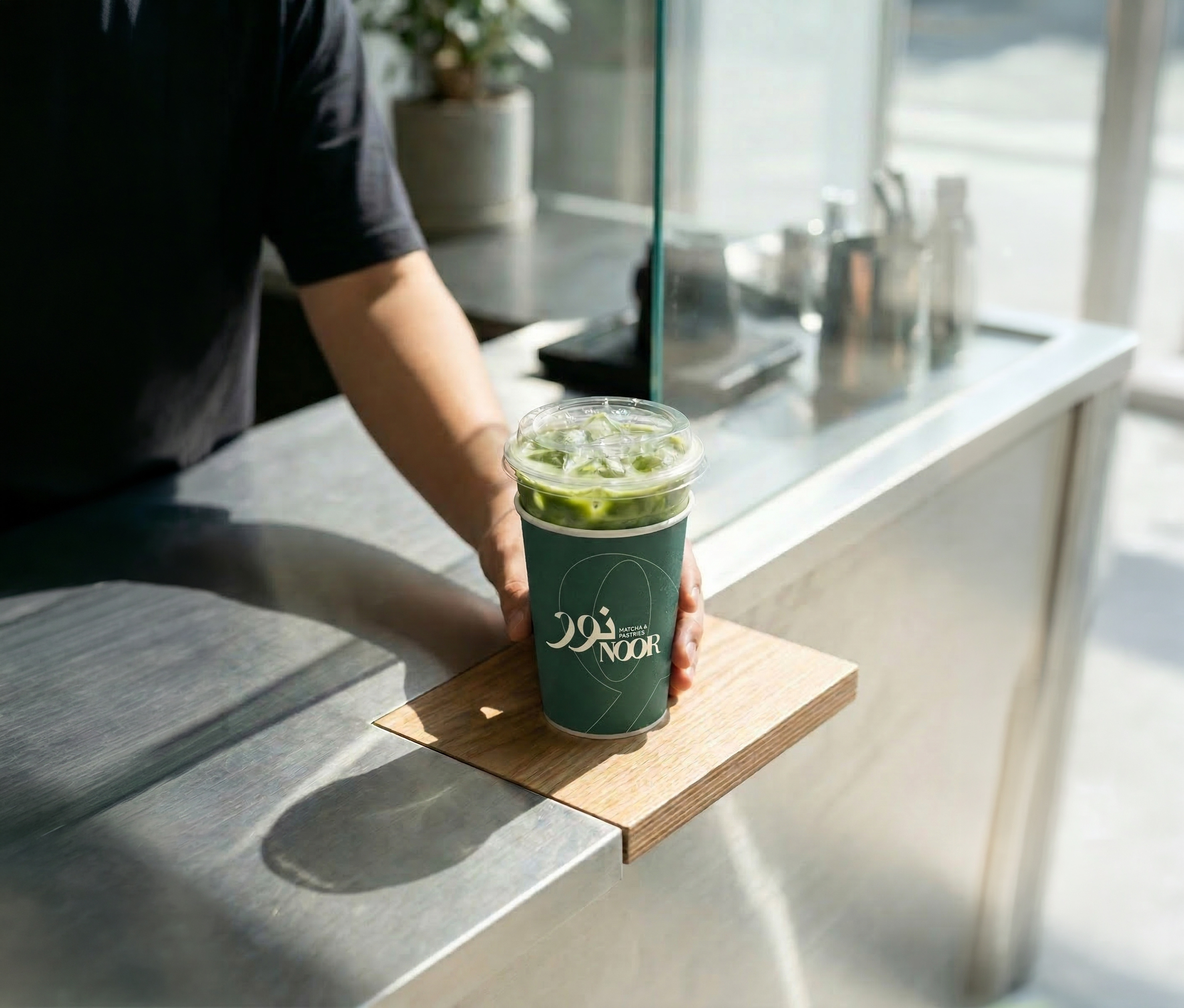 Designing a Matcha Café brand based in Dubai arabic logo arabic typography brand identity branding cafe branding logo matcha branding mathca cafe visual identity