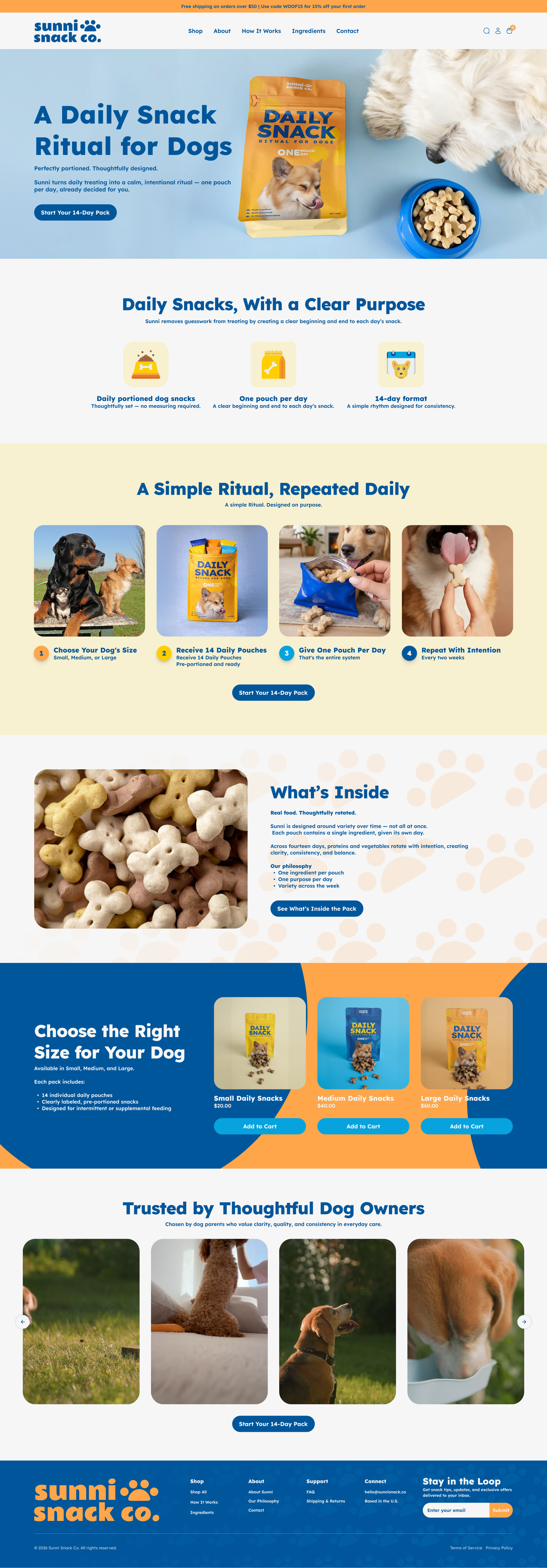 Custom Shopify Website Design for Dogs Snack Brand (Inc. Logo d) branding design custom shopify custom website dogs logo design pets pets brand pets brand logo pets food pets logo pets snack pets store pets website shopify web design website design